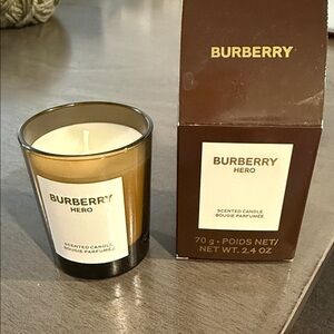 Burberry Hero Scented Candle - Cream and Brown
